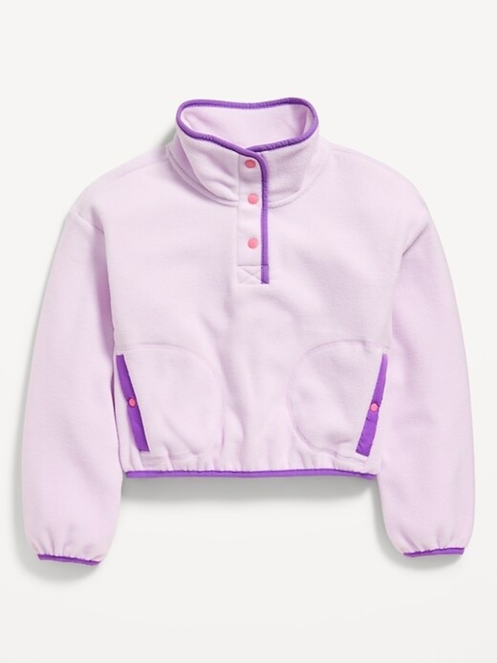 Old Navy Lilac Fleece Pullover with Purple Trim